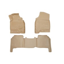 3D mats in a salon for Toyota Land Cruiser (200 r) 2012- P.R., 3 pcs. beige