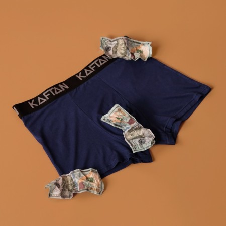 Panties men's boxers kaftan color blue size 54