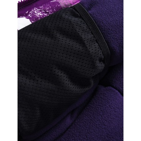 Ski costume for a girl, height 140 cm, purple color-12