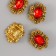 Decor for creativity Metal buckle "Crystal in colors" set of 4 pcs 2.5x2.3x1 cm