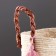 Argentina storage basket, with handles, 26 x 20 x 19.5 cm, natural, burgundy