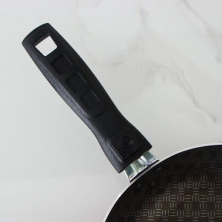 The pan "hostess", d = 20 cm, removable handle, anti -stick coating, burgundy color-1