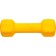 Neoprene dumbbells Bradex SF 0540, yellow, 1 kg