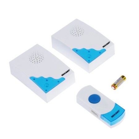 Rexant RX-5 call, wireless, 2 calls, 32 melodies, 100 m, from batteries, white