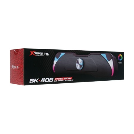 Soundbar Xtrike ME SK-406, 2x3 W, backlight, USB, black-6