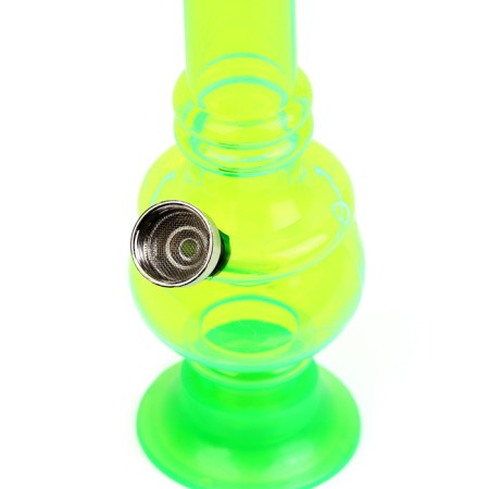 Bong, H-15 cm, "drop", acrylic, green