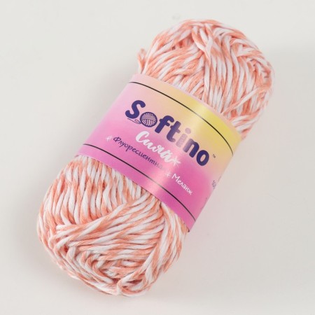 Glass luminous 100% Lavsan "Shiii" melange 50 grams 50 m white-orange-1