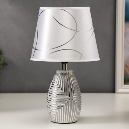 HELP lamp 16193/1 E14 40W gray with silver 20x20x33 cm Risalux