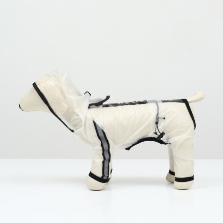 Complete raincoat for dogs, 2hl river (DS 42, OG 55, Osh 46.5 cm, weight 15-20 kg), transparent-4