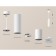 A set of suspended lamp with composite crystal Ambrella Light, Techno, XP6312001, GU5.3, Color White Sand