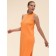 Female dress, size 50, orange color
