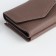 Women's wallet on the button, gray color