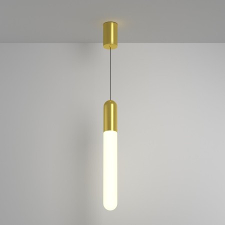 Suspended Technical P101PL-L500-12W3K-BS, LED, 12 W, 60x60x500 mm, 850 lm, 3000K, brass-3