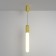 Suspended Technical P101PL-L500-12W3K-BS, LED, 12 W, 60x60x500 mm, 850 lm, 3000K, brass