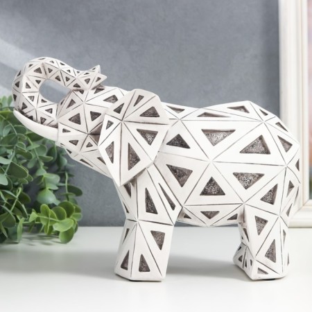 Souvenir Polystone 3D "Elephant Geometry" 19x11x25.5 cm