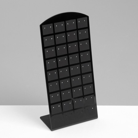 Earrings stand, 36 pairs, 9 × 4.5 × 19 cm, black color-2