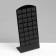 Earrings stand, 36 pairs, 9 × 4.5 × 19 cm, black color