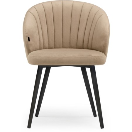 Banbu Velutto 05 Metal/velor, black/beige 54x50x76 cm.-2