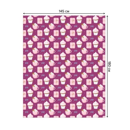 Tables on the table "Coffee with cake", rectangular, oxford, size 145x180 cm-1