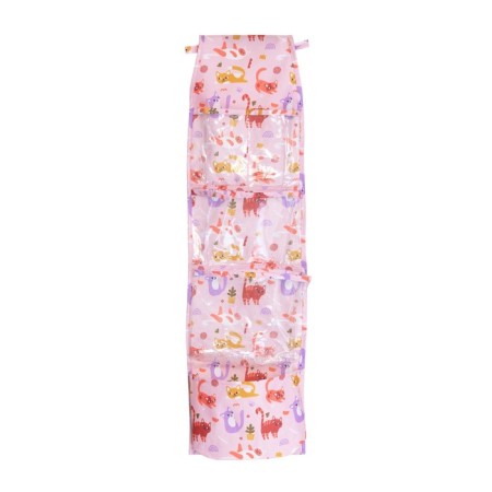 Pockets in the kindergarten "Kitty", 83x24 cm, for a children's cabinet, pink