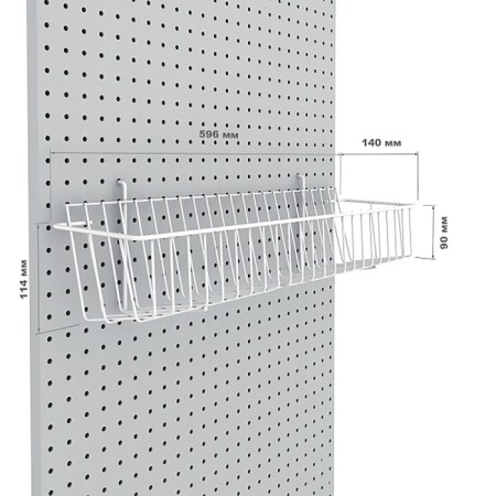 Korsin regiment for economy panels, 596 × 140 × 114 mm, white color-4