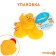 A set of rubber toys for the bathtub "Ducks", 5.5 cm, with a squeak, 6 pcs., Bab