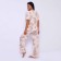 Female home set (T -shirt/pants), pink color, size 52