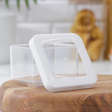 Container for bulk products "Step", 500 ml, 10 × 10 × 7 cm, white color-2