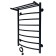 Electric towel "Sanprise" Classic P8, 500x800 mm, left, black