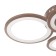 Ring chandelier LED 80W brown 2700-6400K 60x45x14