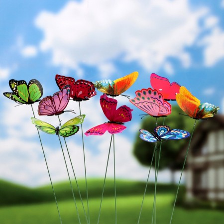 STETER "Olvie butterfly" 10x8cm/30cm, set 10pcs, mix-1