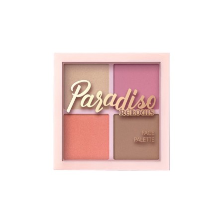 Facial palette Relouis Paradiso Sun No. 01: highlighter, blush, bronzer, 12g