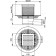 Alcaplast APV103, 105 × 105/50 mm, side drain, wet water, wet