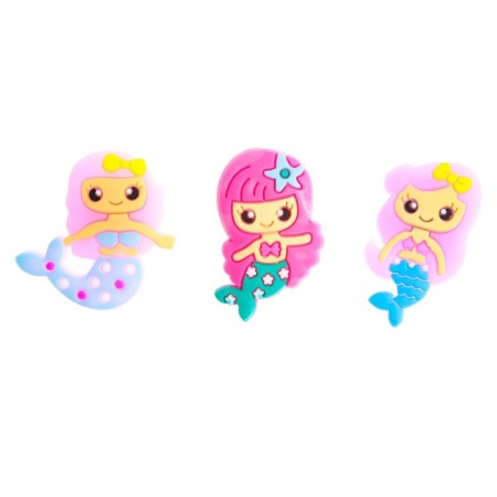 Set "Cute Bracelet", Little Mermaid, Jibats 3 pcs., Silicone-2