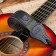Music Life guitar belt, green with a pocket for mediators, 90-145 cm, width 5 cm