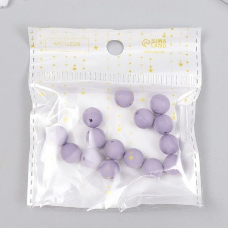 Busina silicone "Round" light purple d = 0.9 cm-2