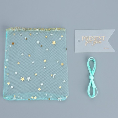 Gift bag from tulle "pistachi", 10 x 12 cm +/- 1.5 cm-6
