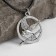 Piece on the cord "Jay", the color of black silver on the black lace, 40 cm