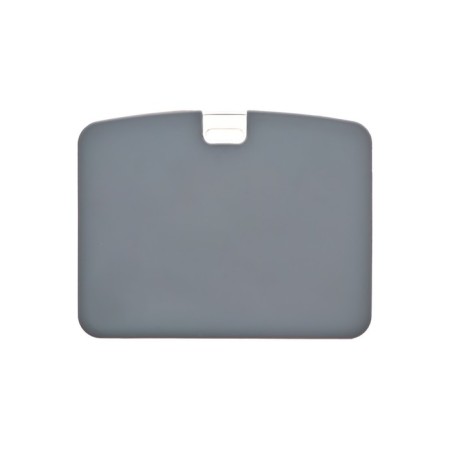 Badge horizontal, external 100x79 mm, internal 85x54 mm, silicone, gray-1