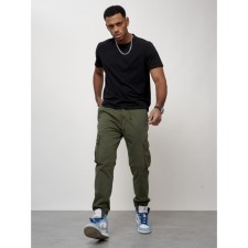 Cargo jeans men, size 48, khaki color