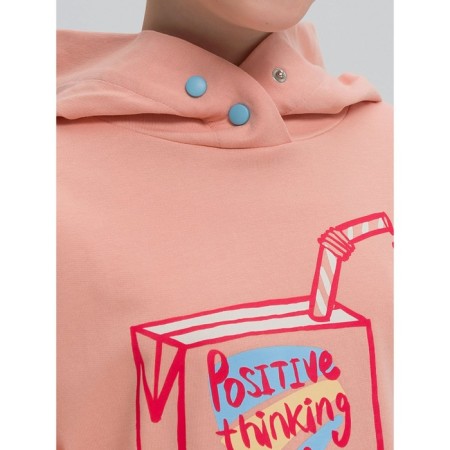 Sweatshirt for girls, height 152 cm, peach color-3