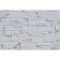 Gypsum tile "Rock" 0.5 sq.m. (26pcs in a set) White stone, 200x96 mm
