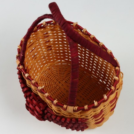 Wicker basket, 21 x 15 x 15/28 cm, sequoia-3