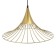 Lamp Bayerlux 40399/1 E27 40W gold 45x45x25-125 cm