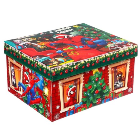 Gift box "New Year" 31x25.5x16 cm, Spider-Man-3
