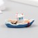 Figure for Florarium Polystone "Fish boat" MIX 5x2x2 cm