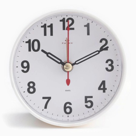 Clock - alarm clock "Classics", discrete move, 8 x 8 cm, aa-1
