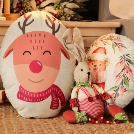 New Year. Decorative Ethel Pillow "Mishutka" 32*32 cm-5