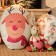 New Year. Decorative Ethel Pillow "Mishutka" 32*32 cm