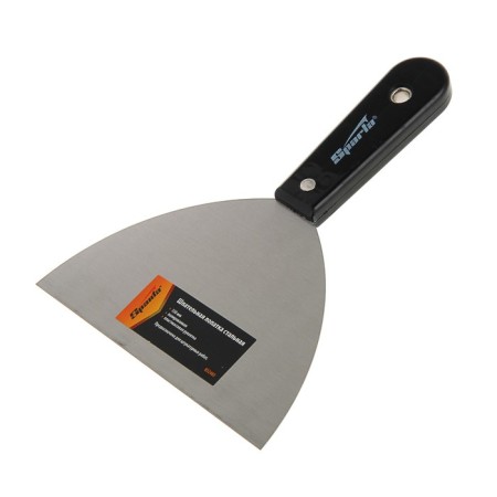 Malar spatula Sparta, 150 mm, stainless steel, plastic pen,